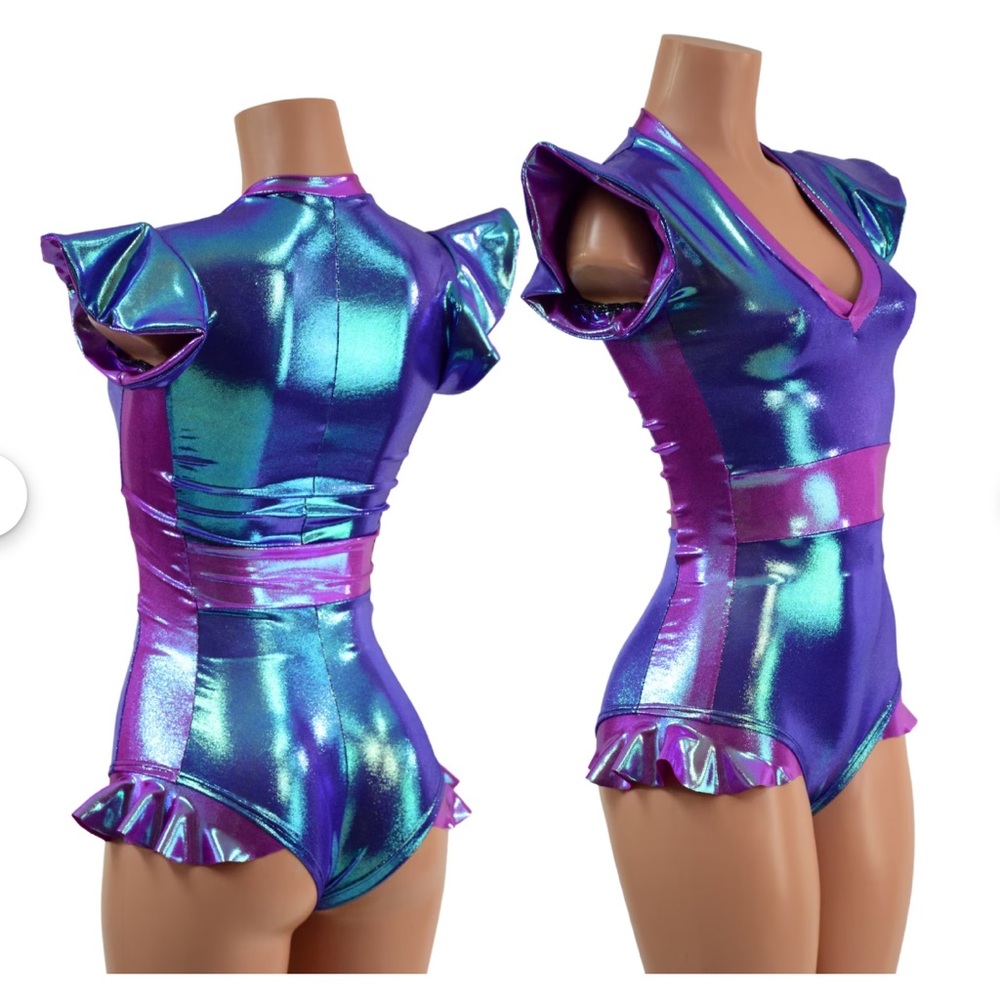Shiny Purple Kids Costume